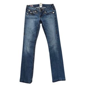 True Religion Blue Straight Leg Jeans